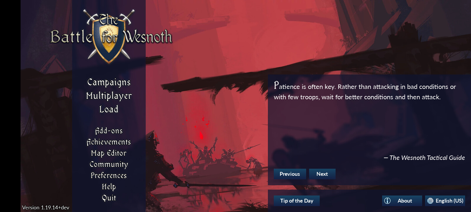Wesnoth UI Screenshot